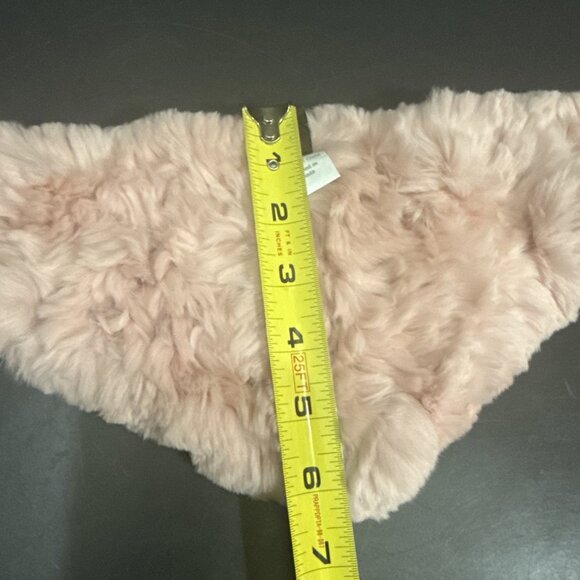 Rex Rabbit 100% Fur Snood Winter Stretchy Scarf Wrap Neckpiece Hook&eye Pink - Picture 13 of 16